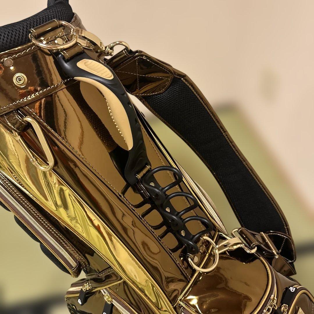 新品　ウィンウィン　キャディーバック　ゴールド　ゴルフ　メンズ