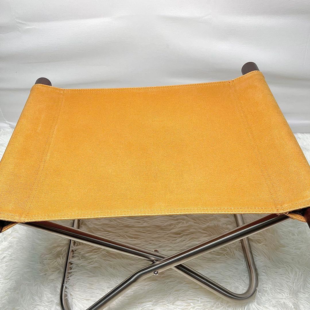 NychairX ニーチェアエックスオットマン付き オレンジ×ダークブラウン