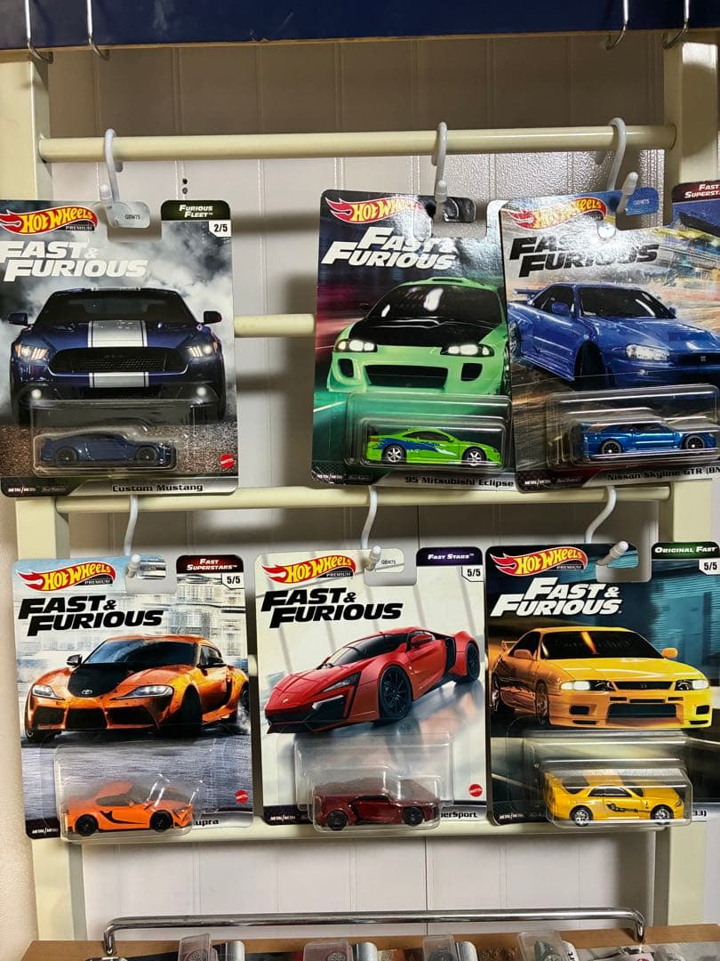 ホットウィール Fast & Furious ミニカーワイスピ12台　1台ずつ可