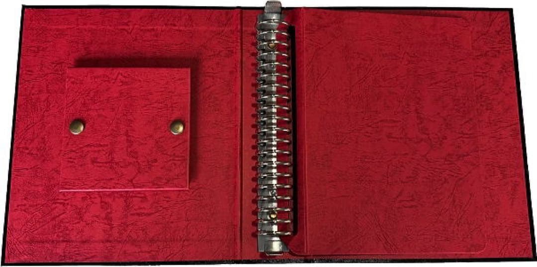 受注完全限定 未開封 ビックリマン用 高級バインダー 黒&赤 48mmシール