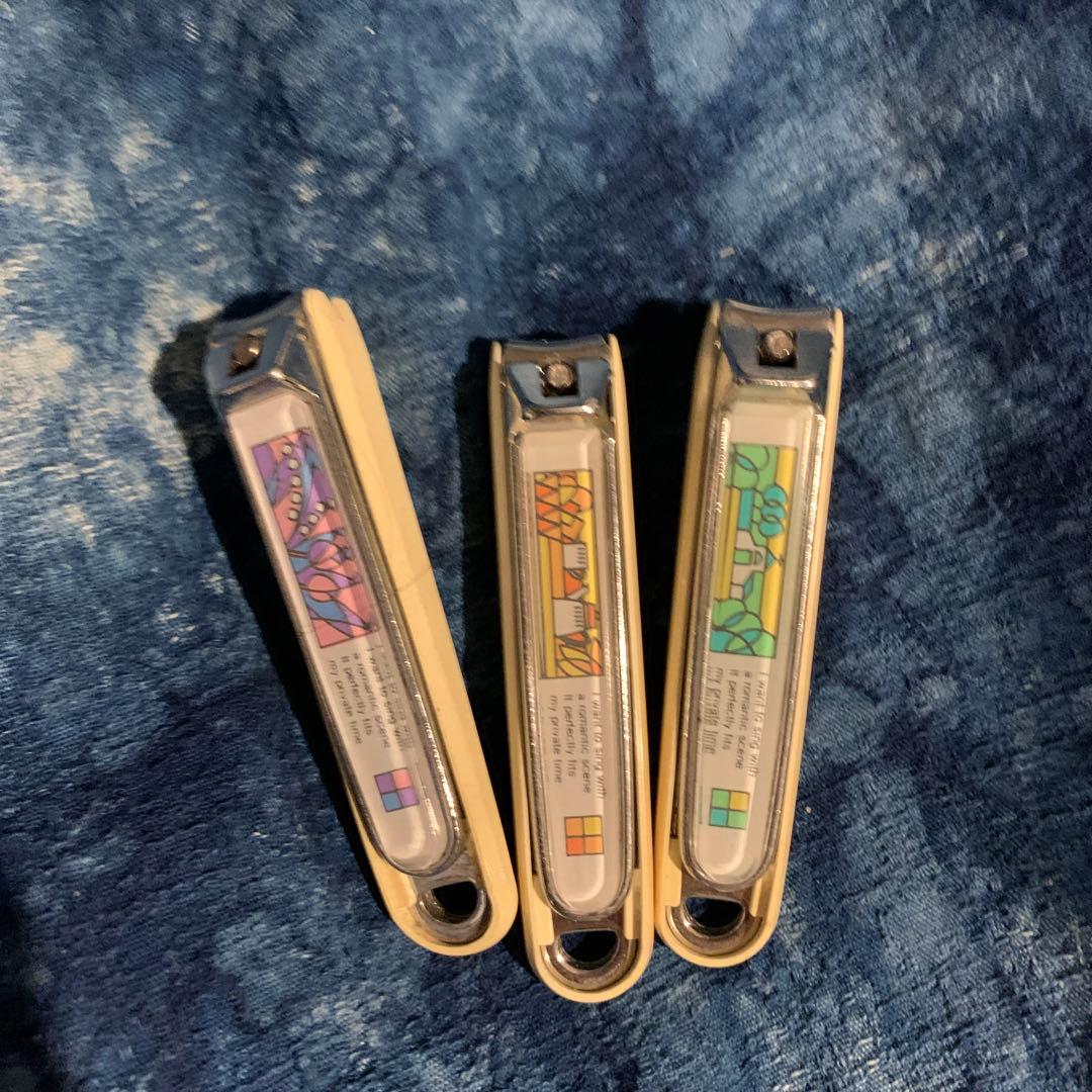 激レア‼️ 昭和レトロ　貝印ツメキリ　什器　ツメ吉くんロボット　回転式　爪切り付き