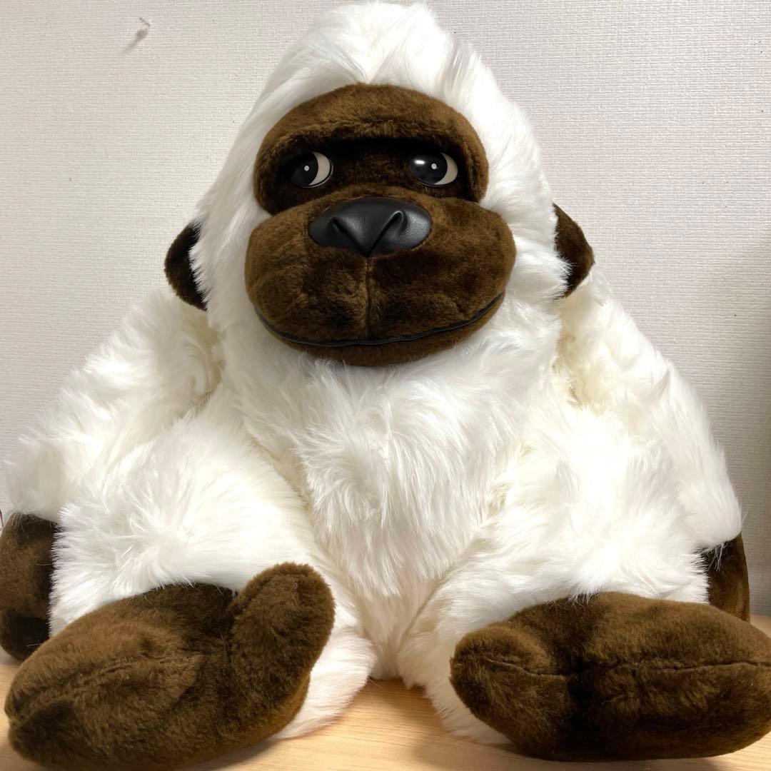 白いゴリラ　ビックサイズ　ビックゴリラ　美品　ゴリラぬいぐるみ　アニマル
