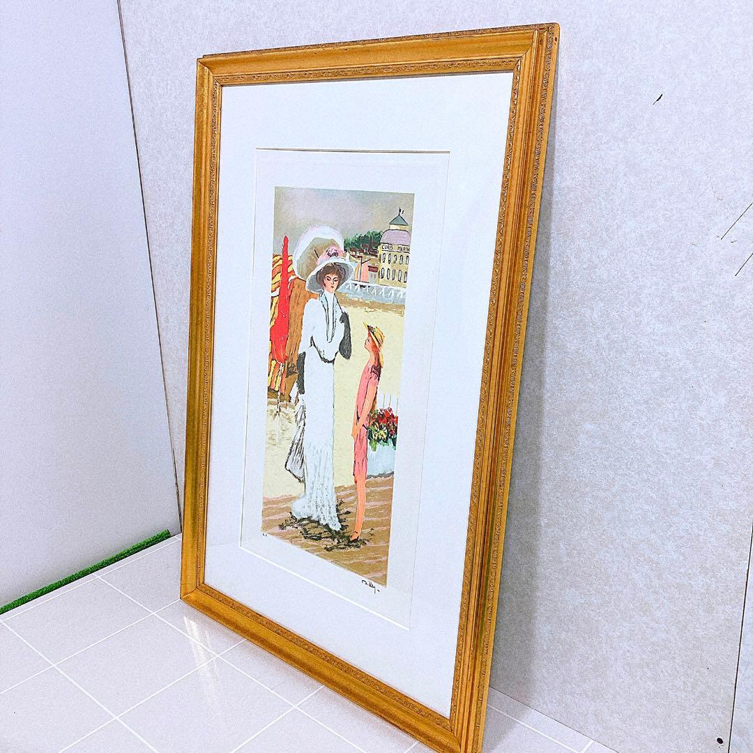 希少！ramon dilley 絵画　ディレイ　海岸にて