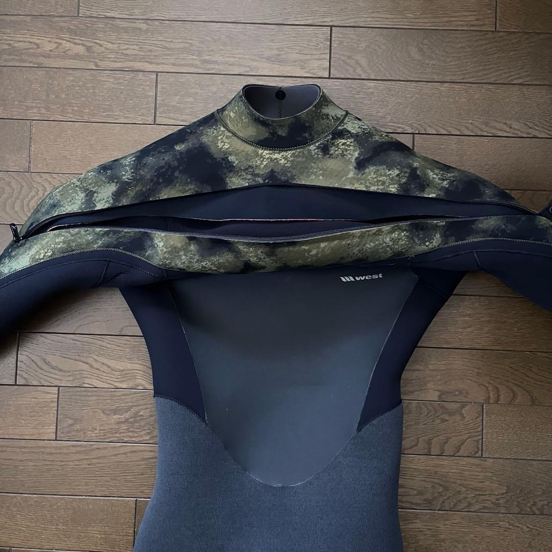 Wetsuit 5×3ブラック・カモフラージュ セミドライスーツ