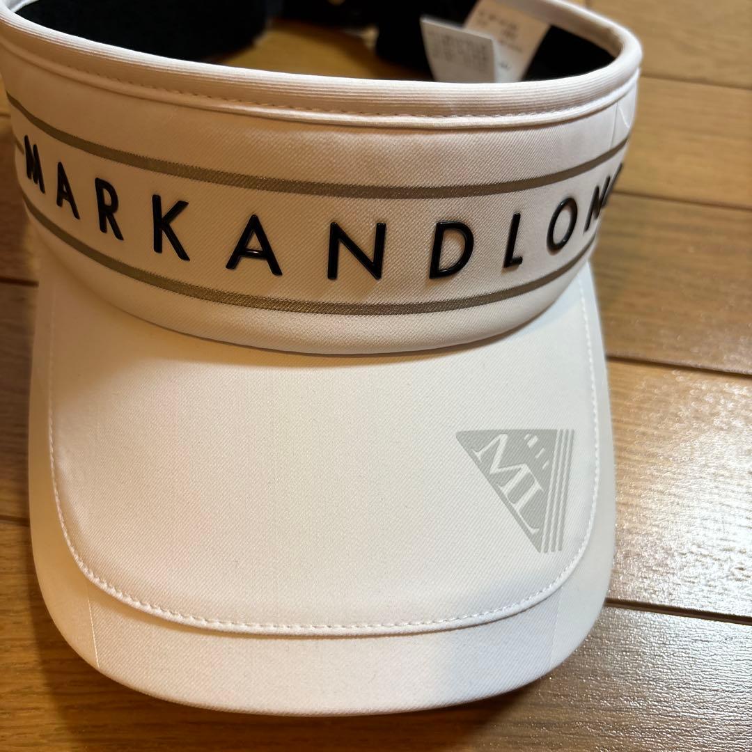 未使用☆MARK & LONA☆ホワイト☆バイザー☆ゴルフ