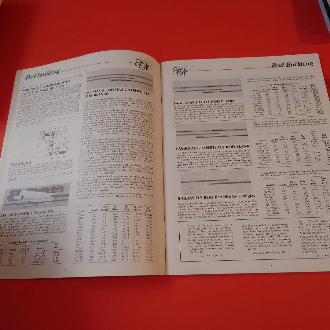 Thomas＆Thomas Fishing catalog 1982年