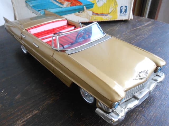 傑作!!★超希少！萬代屋 BCバンダイ キャデラック 大型 ブリキ 玩具 箱