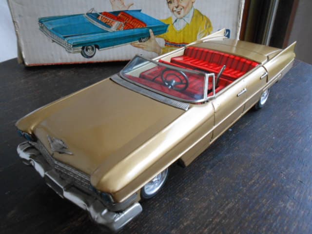 傑作!!★超希少！萬代屋 BCバンダイ キャデラック 大型 ブリキ 玩具 箱