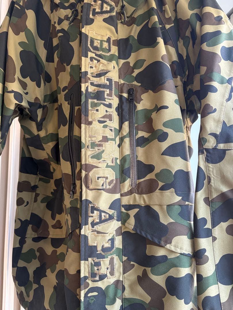A BATHING APE カモフラージュジャケット S スキー　スノボ1st