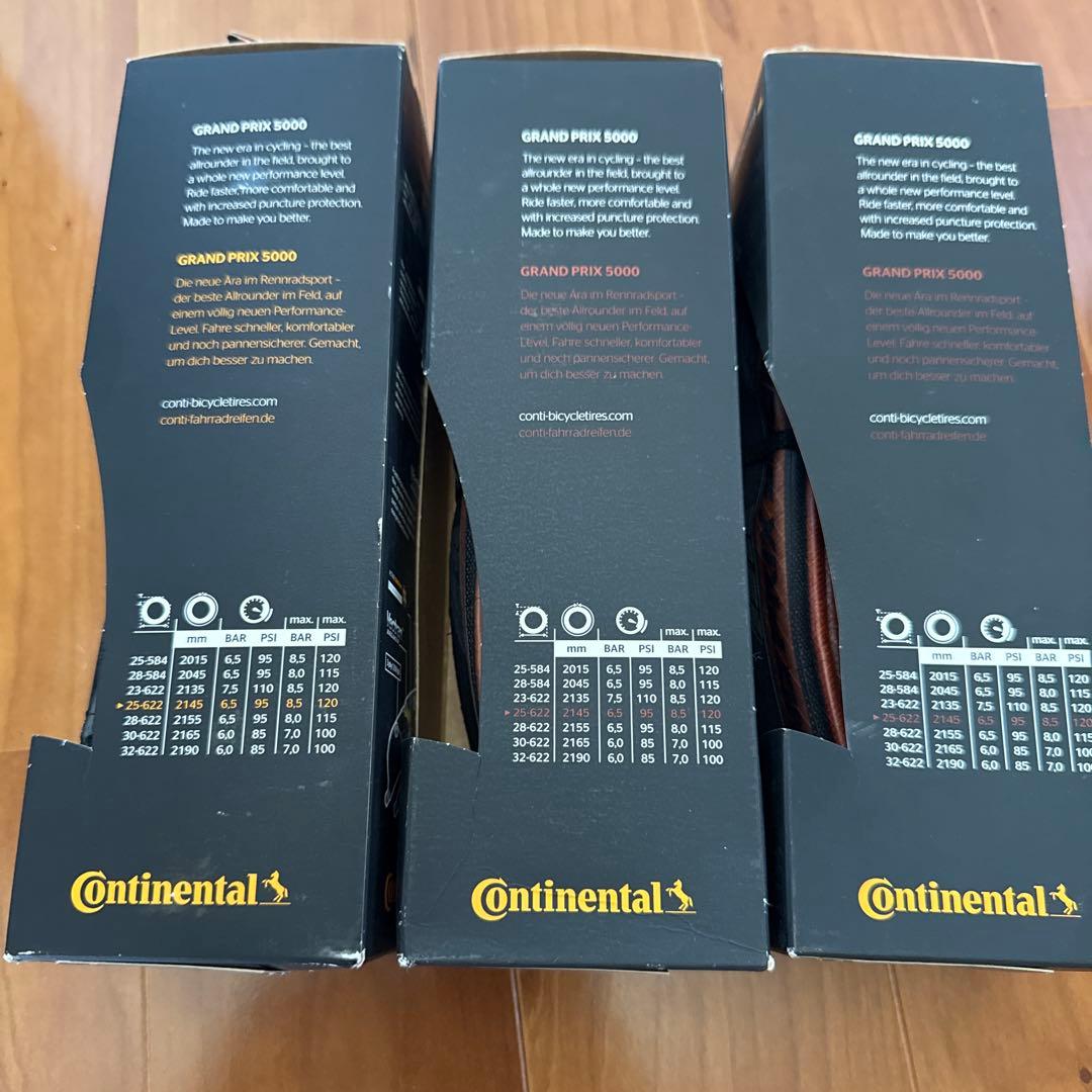 Continental Grand Prix 5000 クリンチャータイヤ 2本
