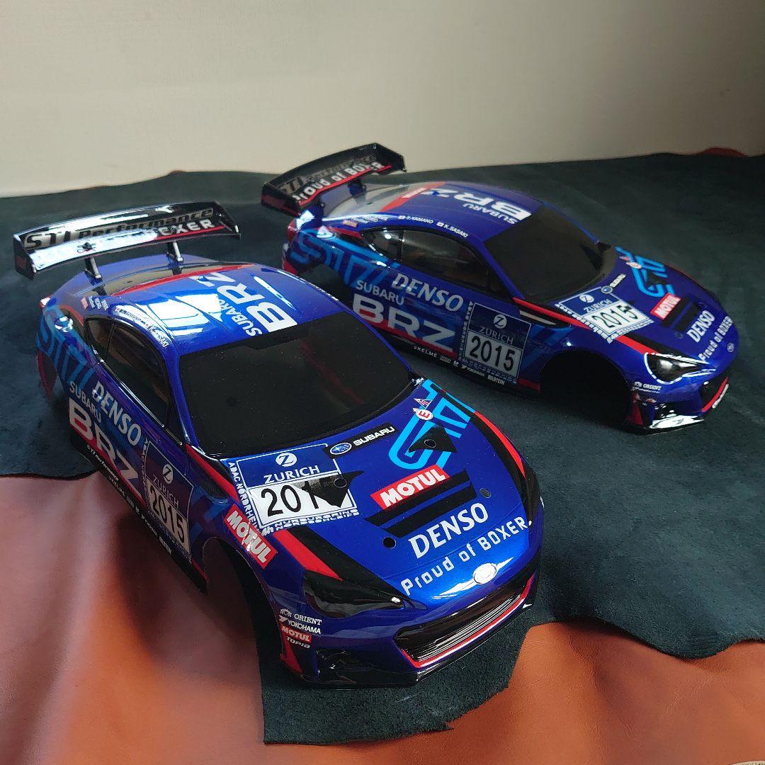 タミヤ1/10RCスバルBRZ スペアボディセット オリジナルペイント2台セット
