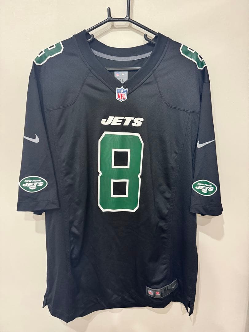 NewYorkJets アーロン・ロジャース ユニフォーム ブラック 刺繍入り