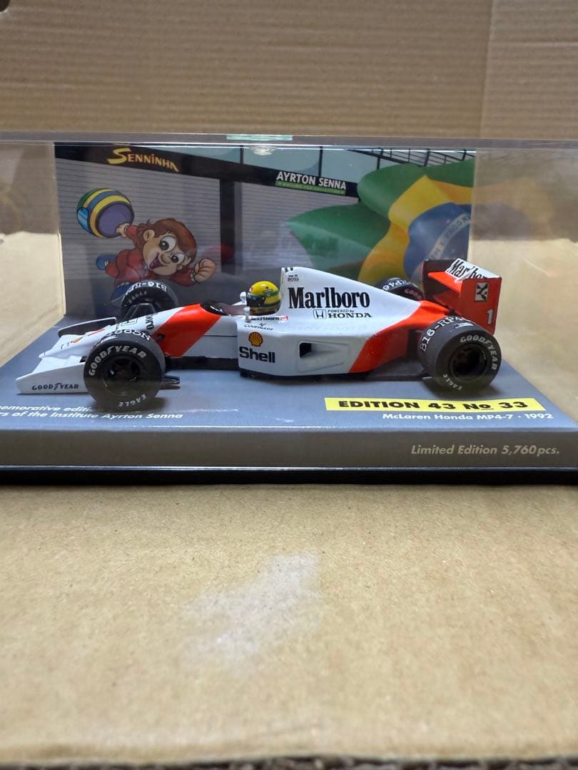 1/43 F1 ミニチャンプス　マクラーレンホンダMP4-7 A.セナ