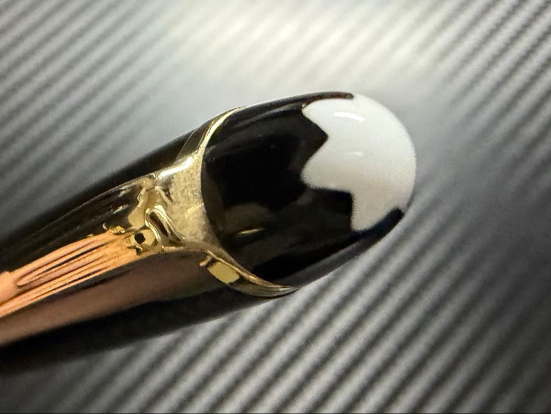 極美品 エボナイト芯 モンブラン 144 ブラック 全金 EF 極細字 万年筆