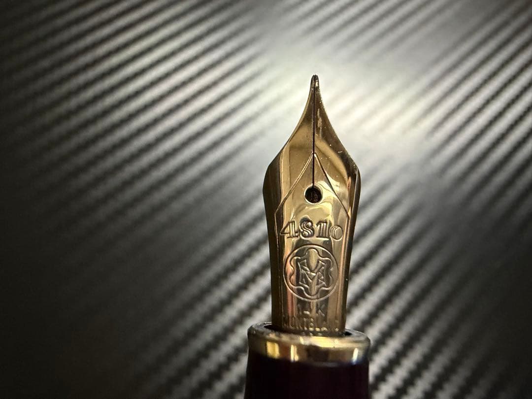 極美品 エボナイト芯 モンブラン 144 ブラック 全金 EF 極細字 万年筆