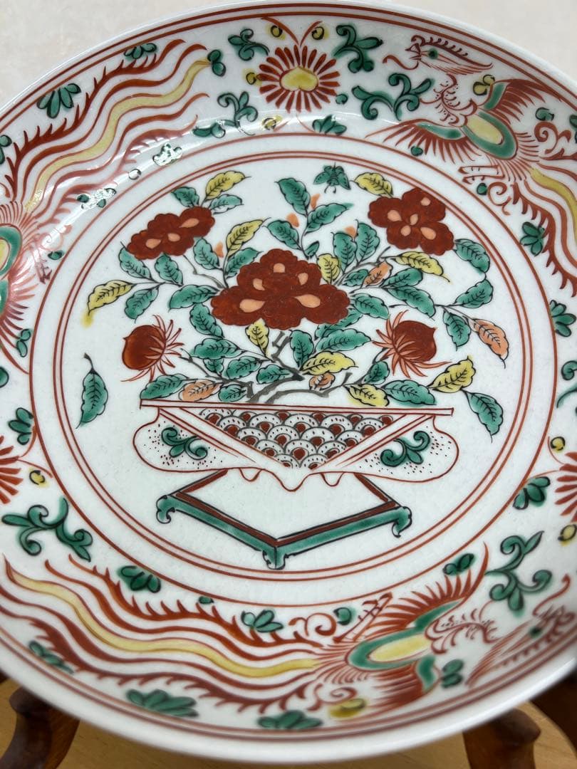 中国明大明成化年製銘お皿　唐物古美術品　江戸アンティーク骨董コレクション青磁