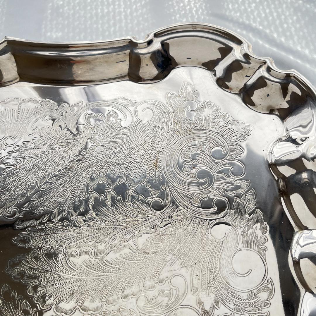 【KENT】ギャラリートレー　59cm 特大 ハンドル 装飾フット