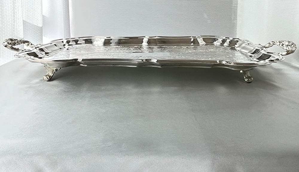 【KENT】ギャラリートレー　59cm 特大 ハンドル 装飾フット