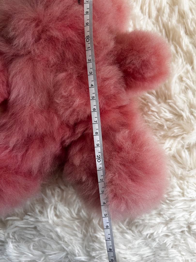 ❣️新商品❣️ベビーアルパカ 100％ クマ ベア ぬいぐるみ アルパカ ピンク