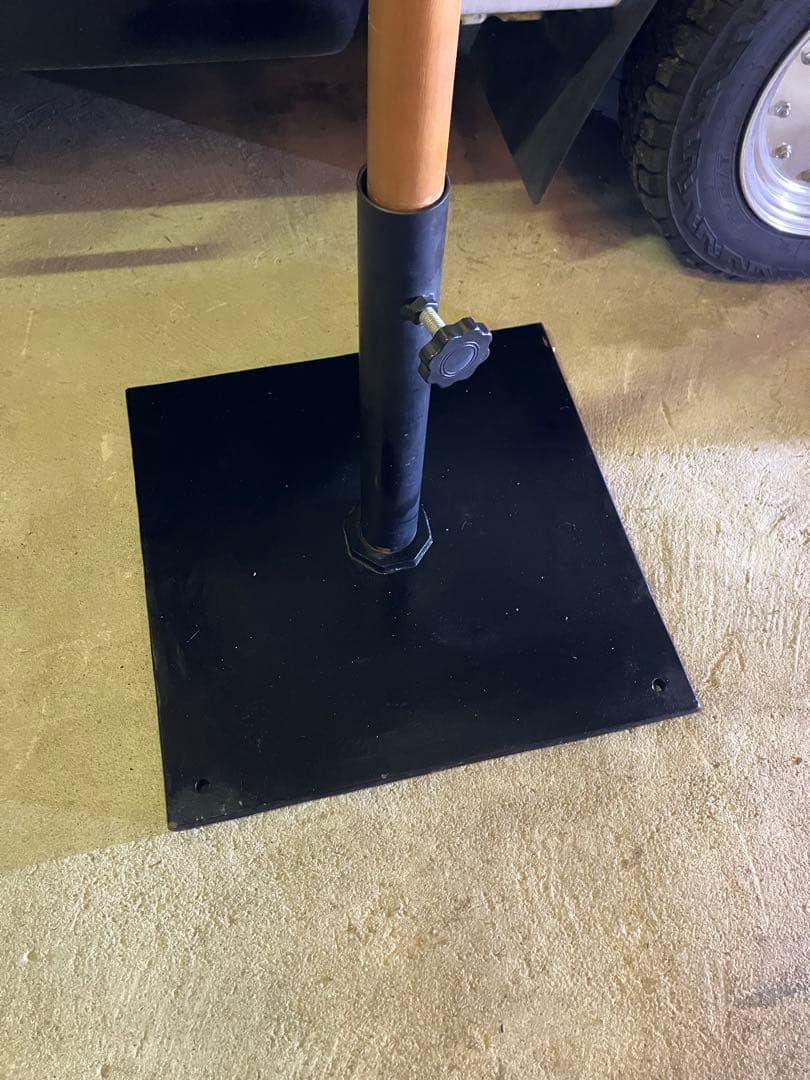 ② 木製パラソル　ホワイト280cm 中古品