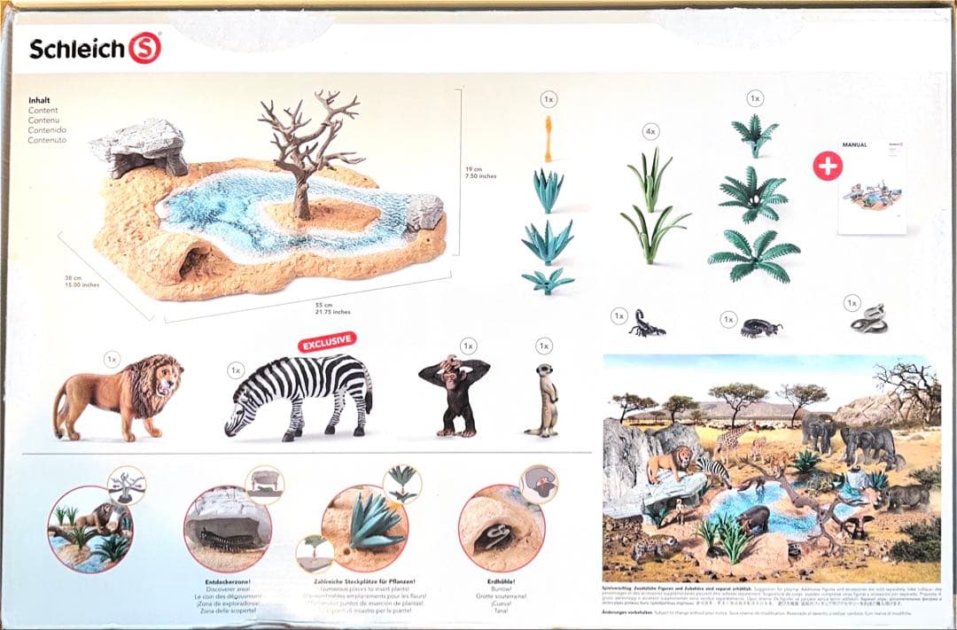 Kaaaaimono様 Schleich Wild Life 動物の水飲み場