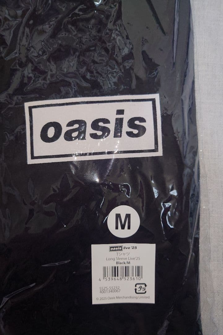 oasis live '25 ロングTシャツ M 黒