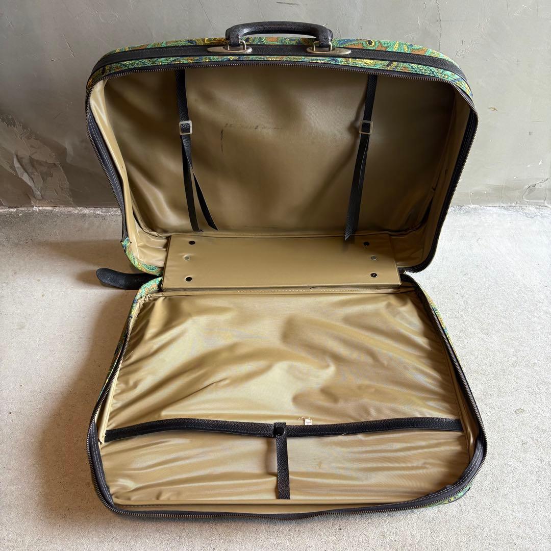 【1970s Japan vintage】ペイズリー トラベルバッグ カバン
