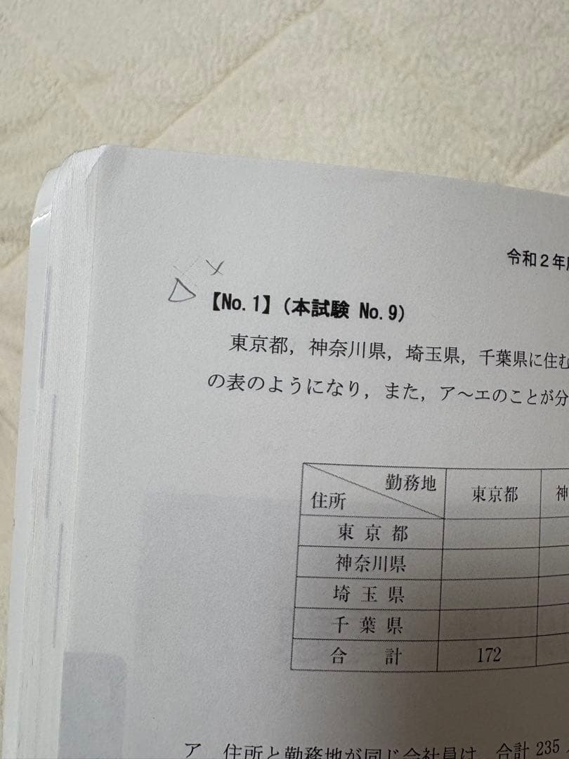東京都 数的処理 15年過去問題集 解答・解説編