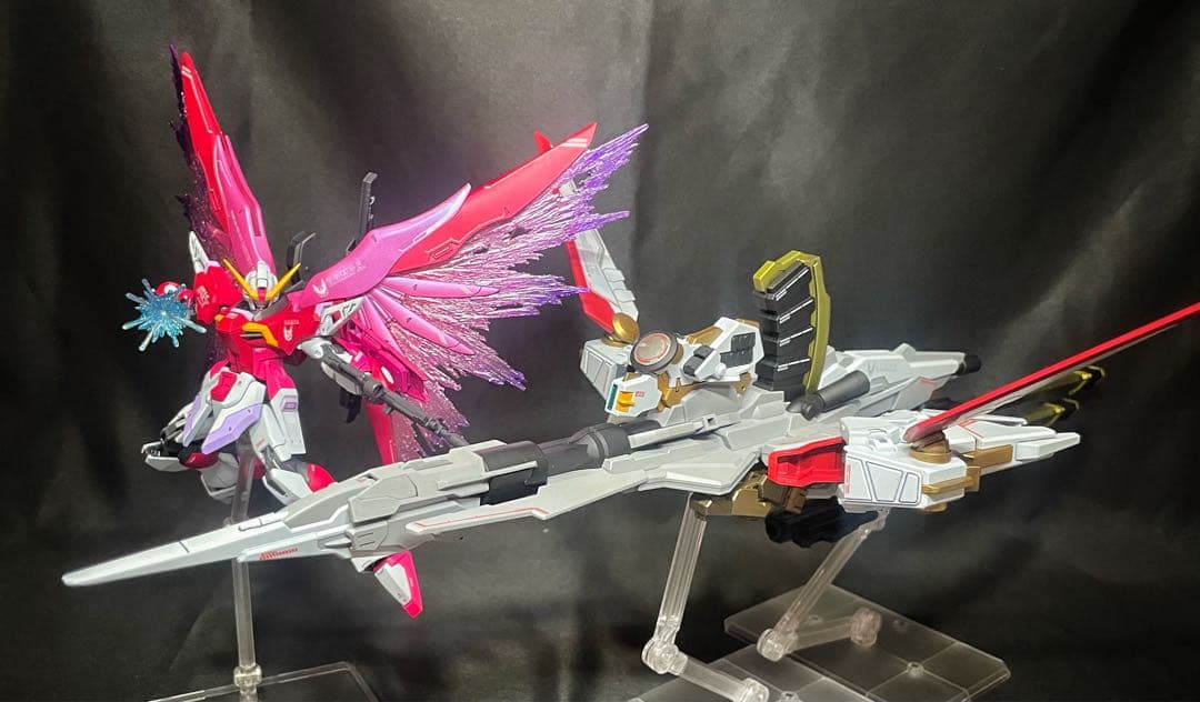 N*T様 ガンプラ完成品HG デスティニーガンダムspecⅡ & ゼウスシルエッ