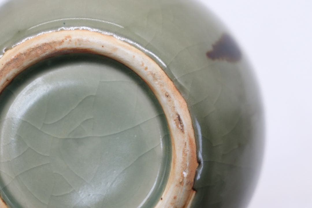 中国　龍泉窯　筆洗　飛青　青磁　送料込み250520