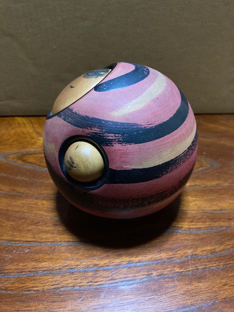 創作こけし 片瀬海平 作 落款印あり おしん 母子像 ヴィンテージ 10cm