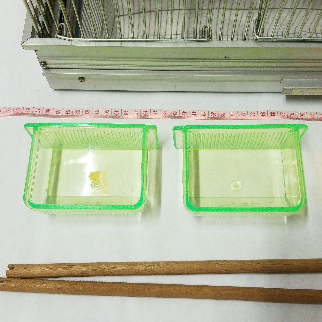 HOEI　未使用鳥かご　ゲージ　ステンレス底　アルミ