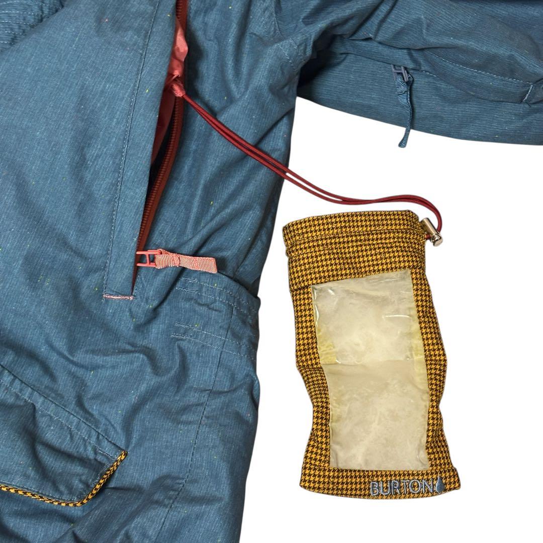 【美品】Burton バートン　スキーウェア　上下セット　ファー付き　M