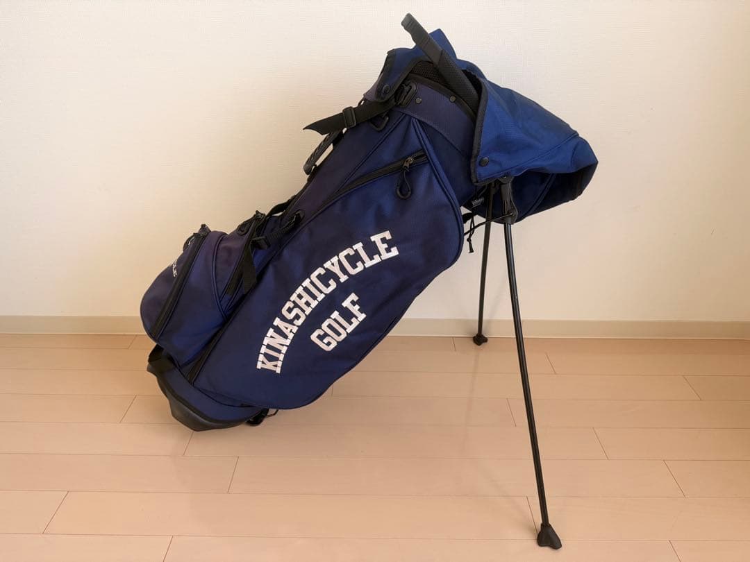 KIKASHICYCLE GOLF キャディバッグ ネイビー