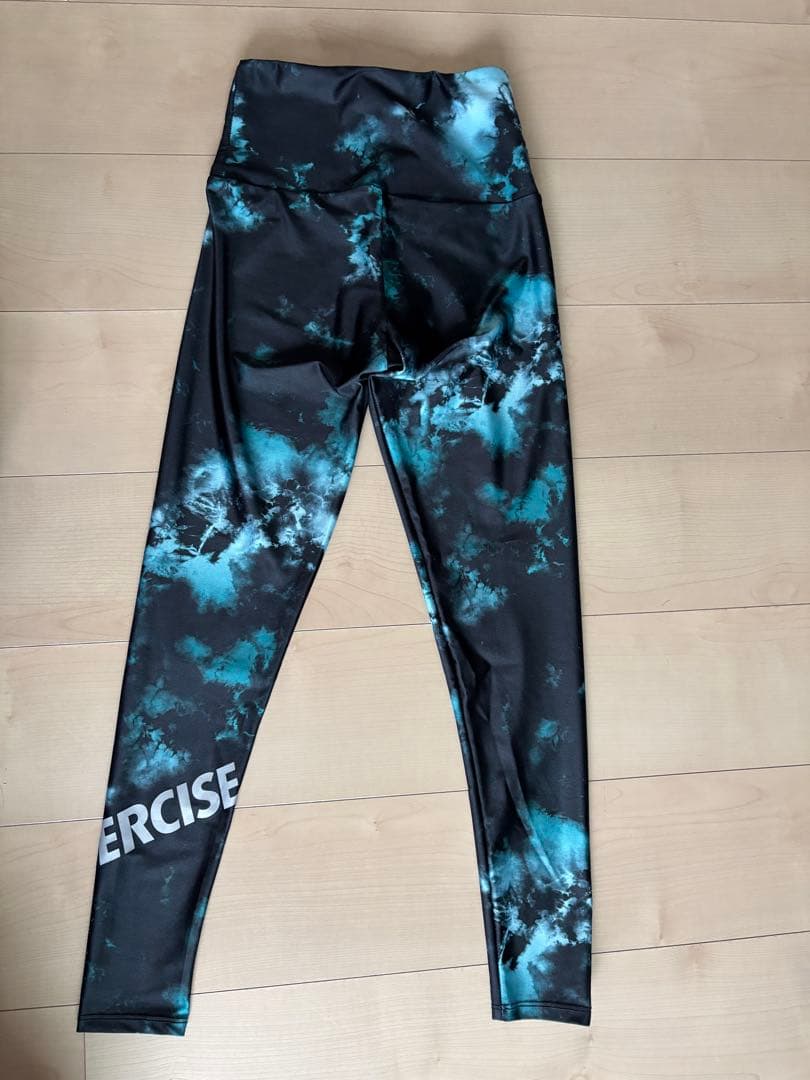 jazzerciseジャザサイズ、ブルーレギンスパンツ、アメリカXSサイズ