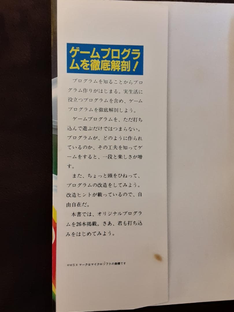 MSX ゲームプログラムの作り方　大山 昇：著　西東社