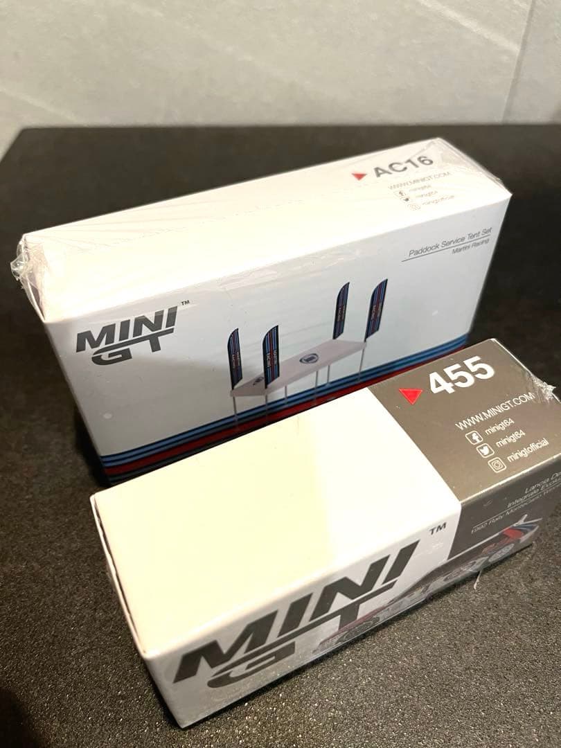 MINI GT ランチアデルタHFインテグラーレ 455 パドック2点セット