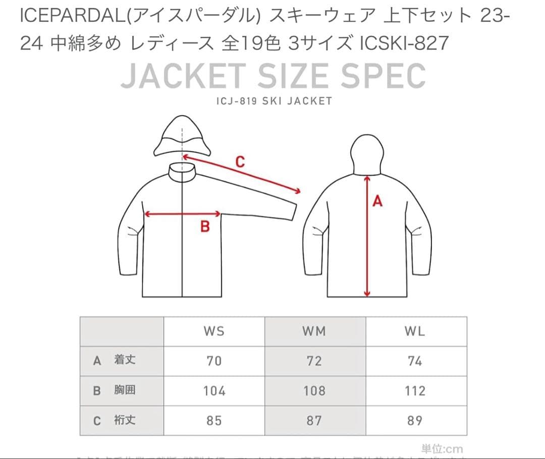 スキーウェア ジャケットとパンツセット