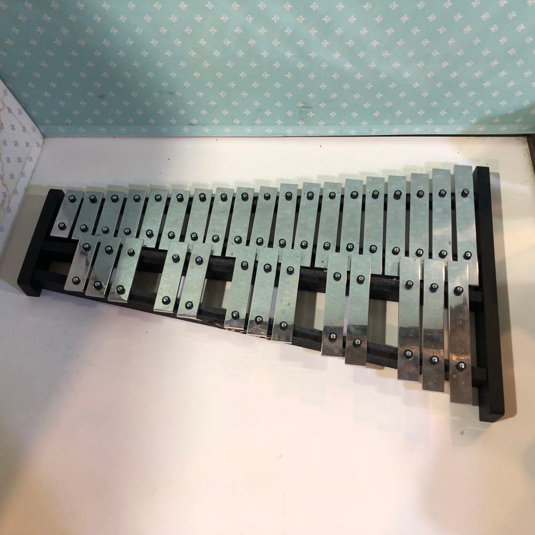 日本製 Saito サイトー 斉藤製作所 グロッケン 鉄琴 32鍵盤 マレット付