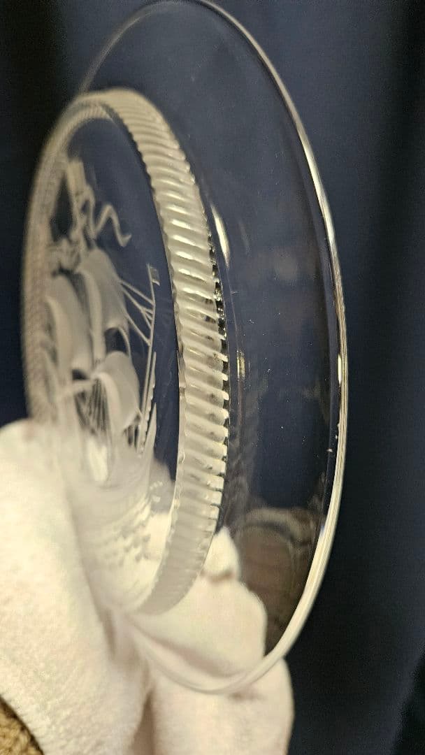 Hankyu ガラス 帆船 プレート