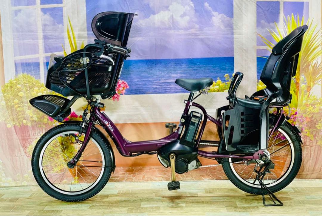 ヤマハパスキス⭐️人気モデル！子供乗せ電動アシスト自転車Y3163