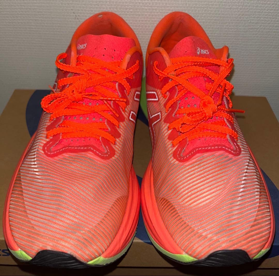 asicsS4メンズレディス ランニングシューズ 2E : スカーレット×レッド