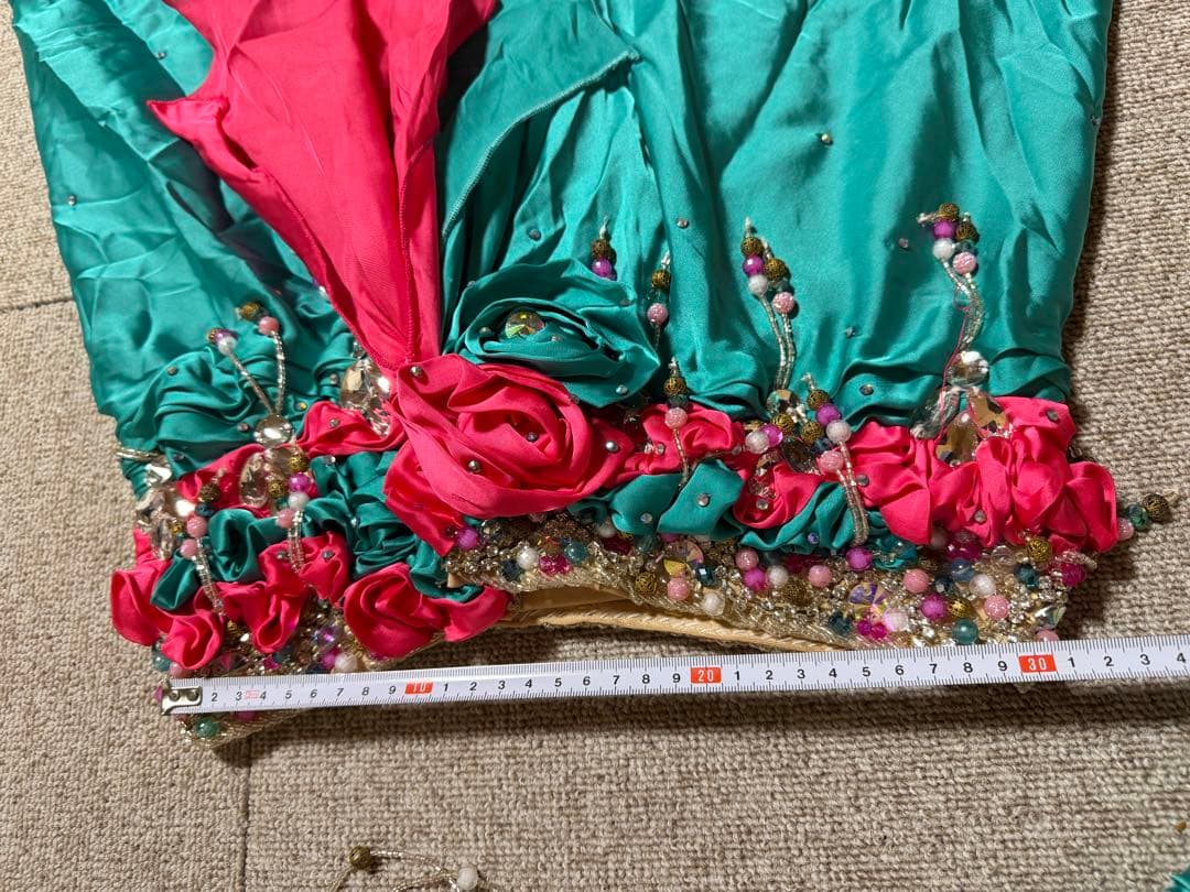 ベリーダンスセットアップ ターコイズ・ピンクmade in Egypt￼