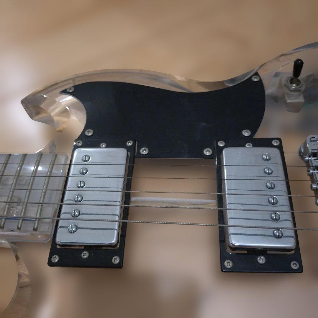 Manica Scenica　クリスタル　ギター　エレキギター　透明　アクリル