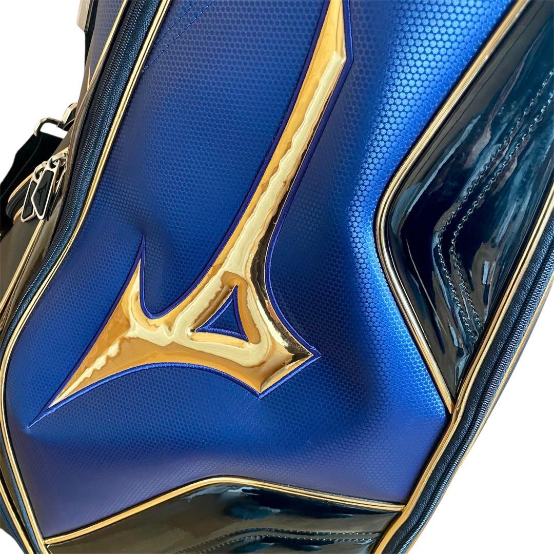mizuno ミズノ ゴルフ キャディバッグ 9.5型【ブラック×ネイビー】