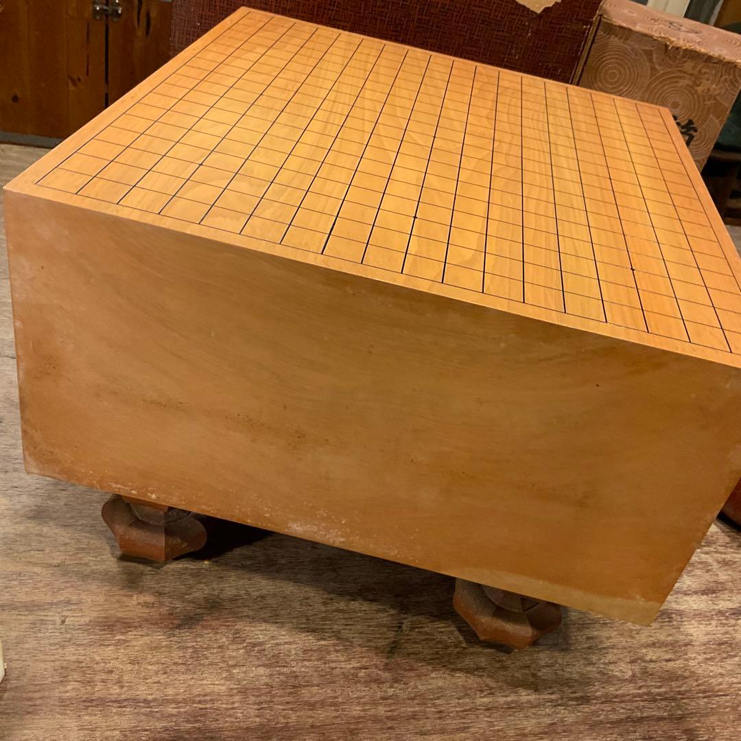 美品！囲碁セット【高級碁盤、碁石36号、特大碁笥】脚付 蛤 那智黒 碁盤 ヘソ付