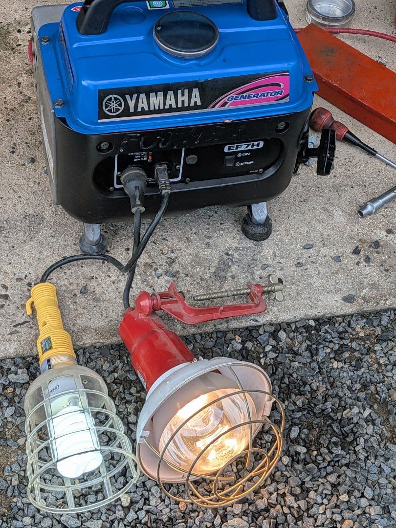Yamaha EF7H 発電機　簡易整備