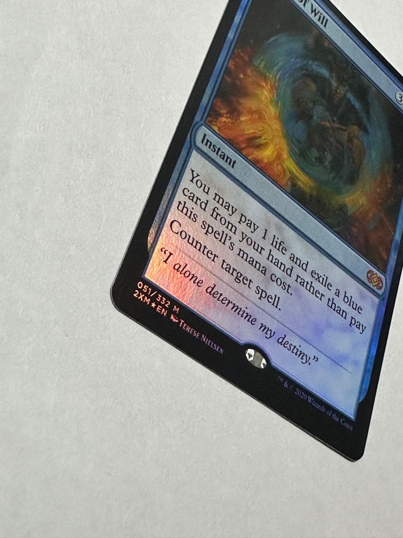 Force of Will 【極美品】英語　意志の力 Foil 2XM