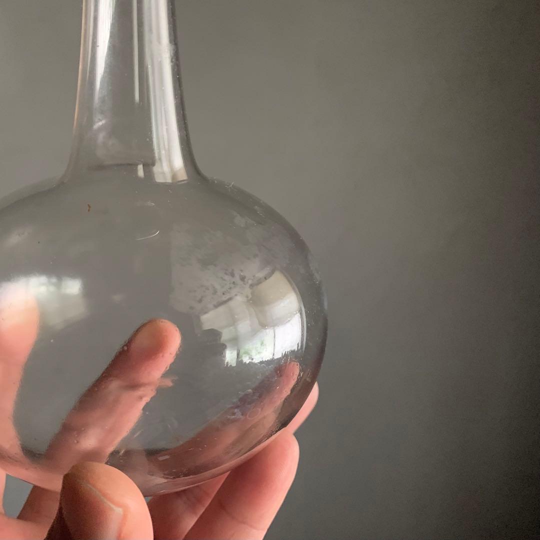 フラスコ形 ガラス 徳利 酒器 No.2 古道具 アンティーク