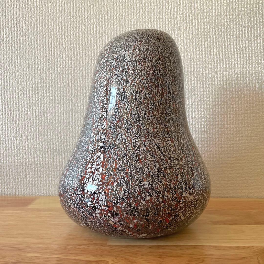 小林貢 宙吹硝子 花瓶 花器 ガラス工芸 花しぐれ フラワーベース